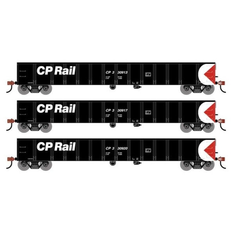 Athearn RTR 1998 HO Scale 52' Mill Gondola Canadian Pacific CP 3-Pack