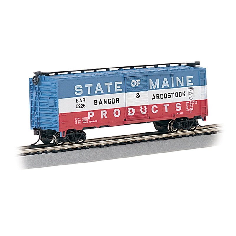 Bachmann 17038 HO Scale 40' Boxcar Bangor & Aroostook State of Maine BAR