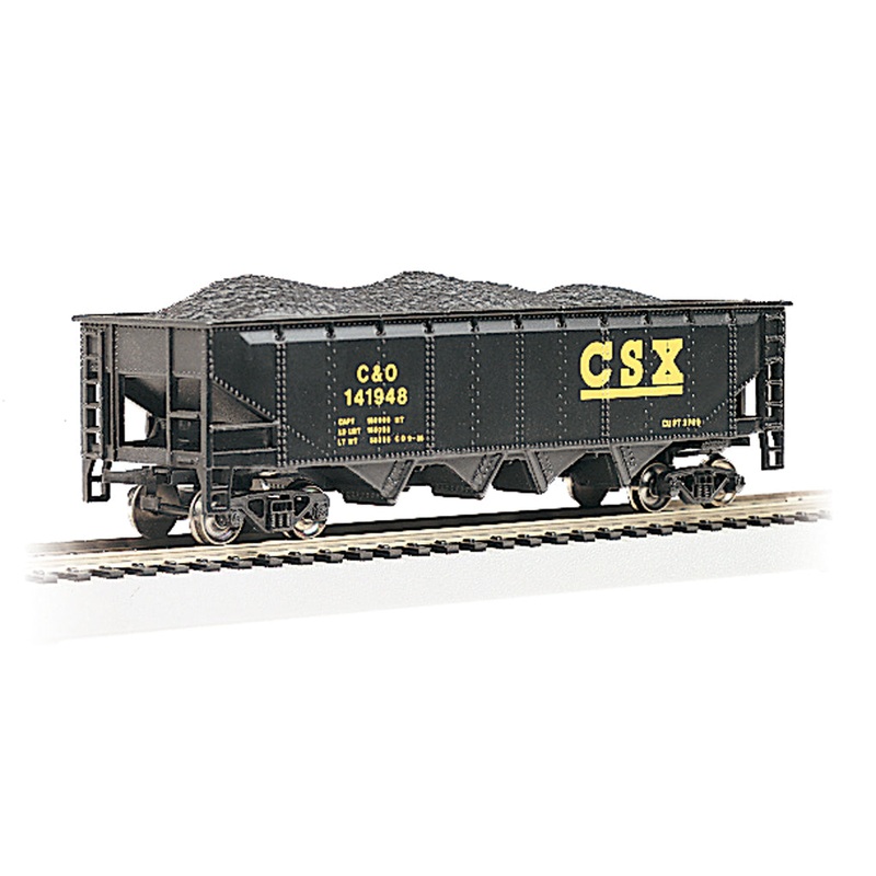 Bachmann 17618 HO Scale 40' 4 Bay Open Hopper with Coal Load CSX