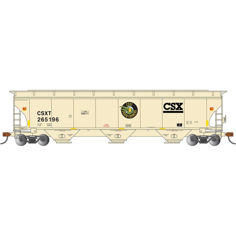 Bachmann 70635 HO Scale Trinity 5161 Covered Hopper CSX "Grain Express" CSXT 265196