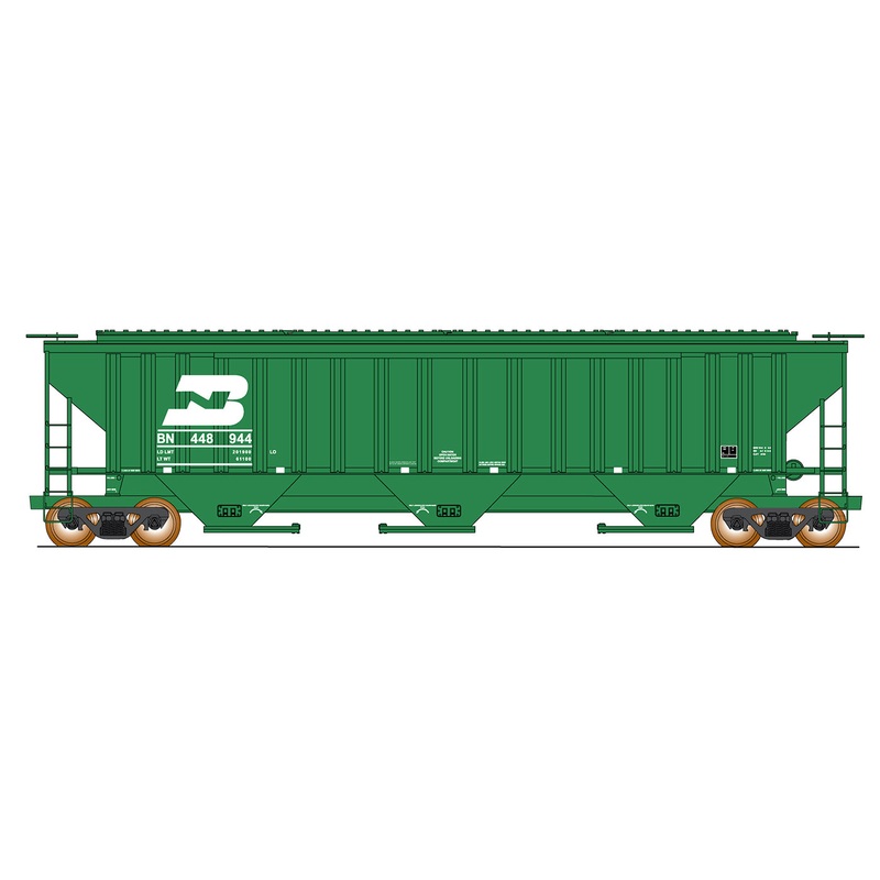 InterMountain Railway Co. 453126 HO Scale PS 4750 Covered Hopper Burlington Northern BN Various #