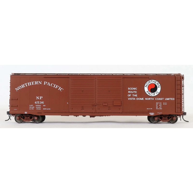 Moloco Trains 70001 HO Scale 50' XM Double Door Boxcar Northern Pacific NP