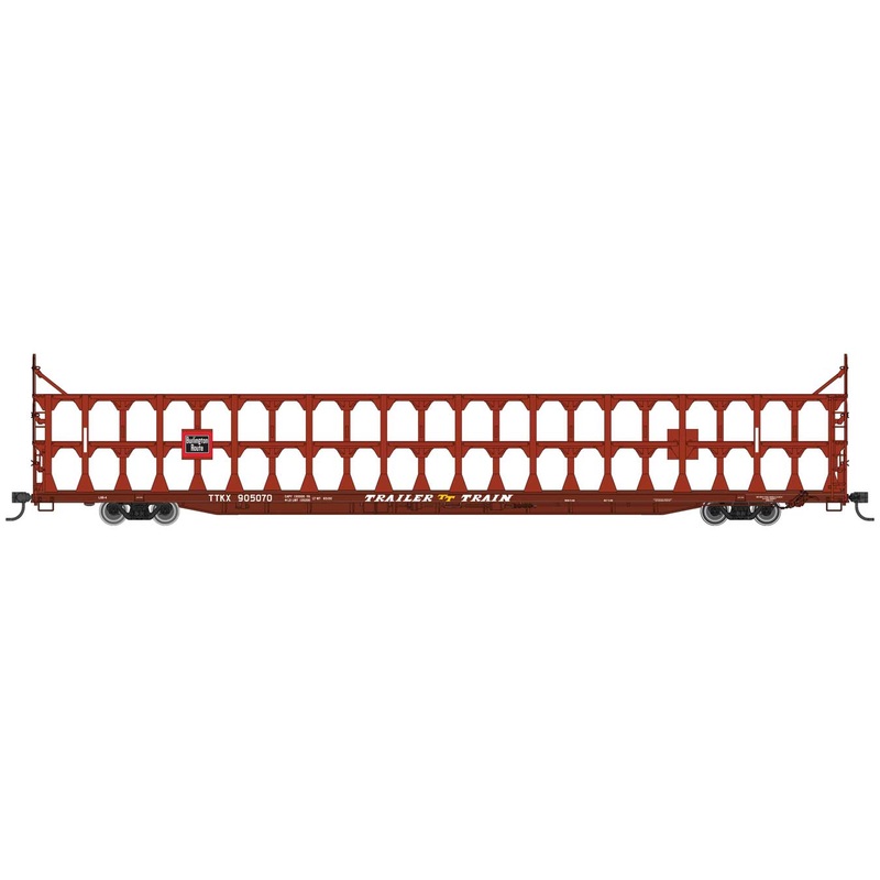 Walthers Mainline 910-8202 HO Scale 89' Tri-Level Open Auto Rack Burlington TTKX 905076