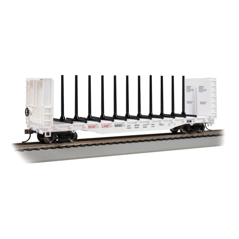 Bachmann 12906 HO Scale 52' Bulkhead Flatcar SOO Line 5060