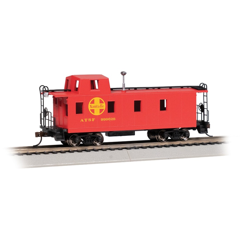 Bachmann 14008 HO Scale Offset Cupola Caboose Santa Fe ATSF