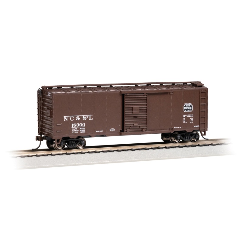Bachmann 15014 HO Scale 40' Steam Era Boxcar "Dixie Line" NC&StL