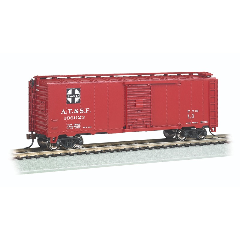 Bachmann 15016 HO Scale 40' Steam Era Boxcar Santa Fe ATSF 136023