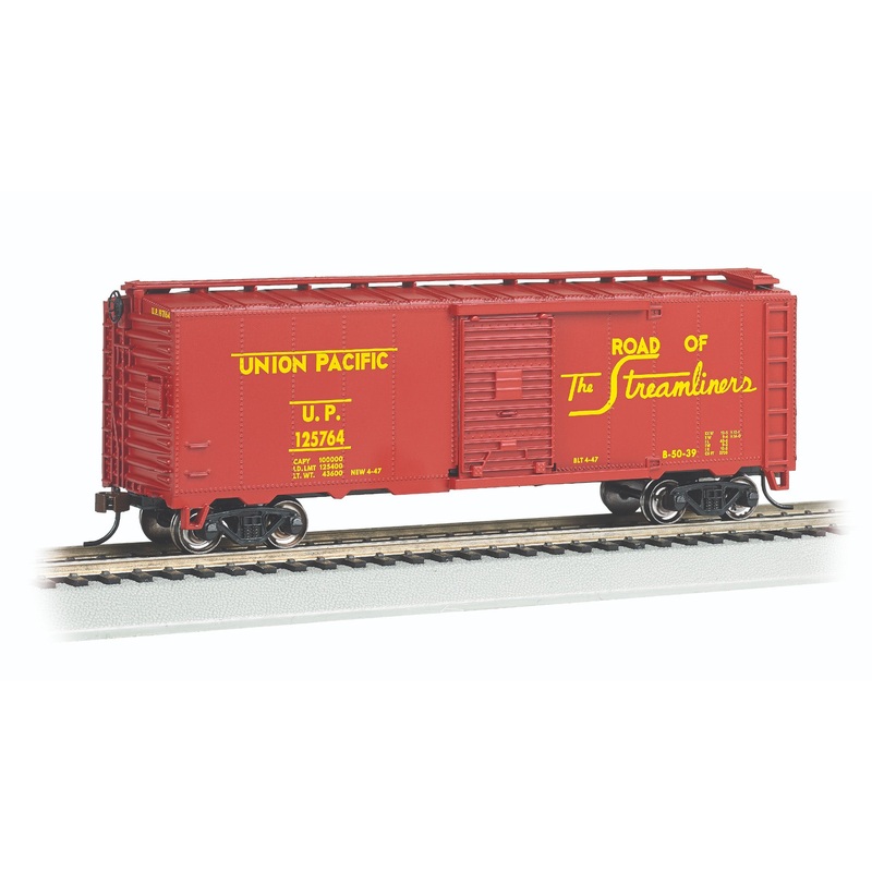 Bachmann 15017 HO Scale 40' Steam Era Boxcar Union Pacific UP 125764