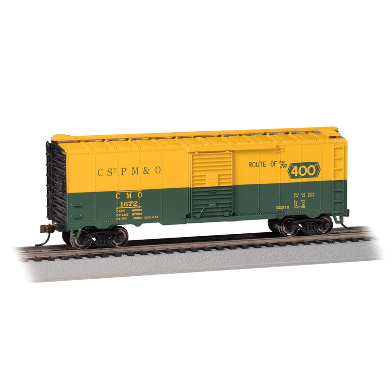 Bachmann 16023 HO Scale PS-1 40' Boxcar "Omaha Road" CSt.PM&O / CMO 1672