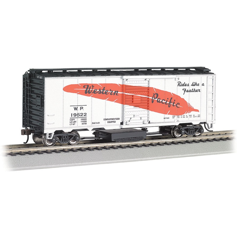 Bachmann 16322 HO Scale Track Cleaning Boxcar Western Pacific WP 19522