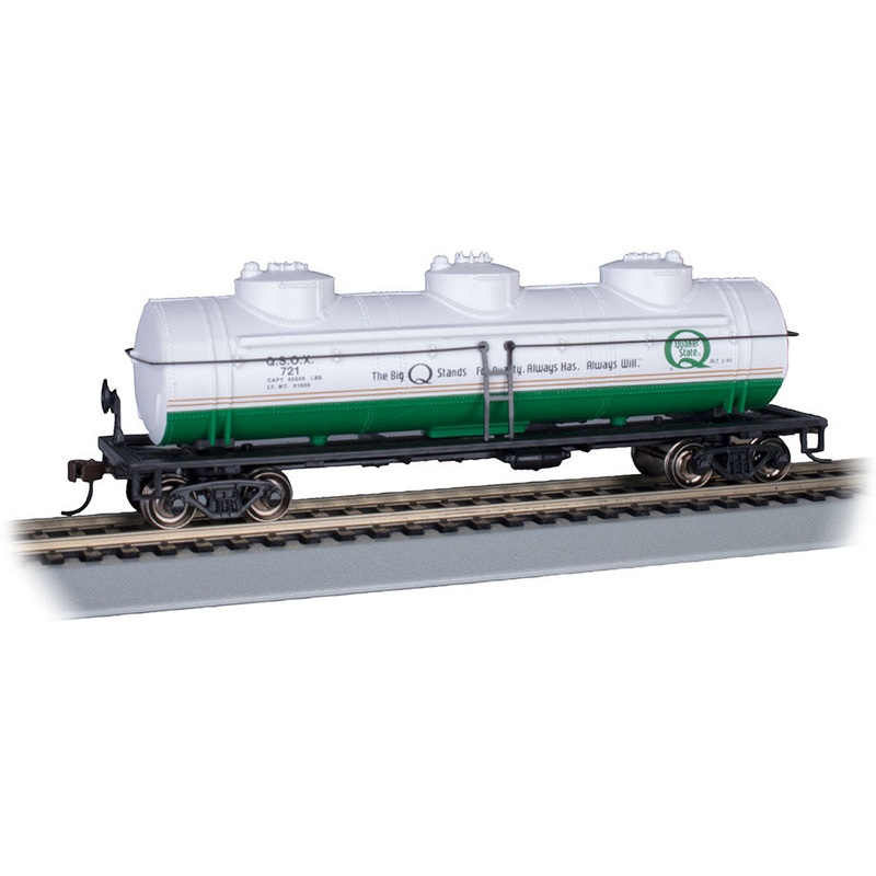 Bachmann 17110 HO Scale 3 Dome Tank Car Quaker State QSOX 721