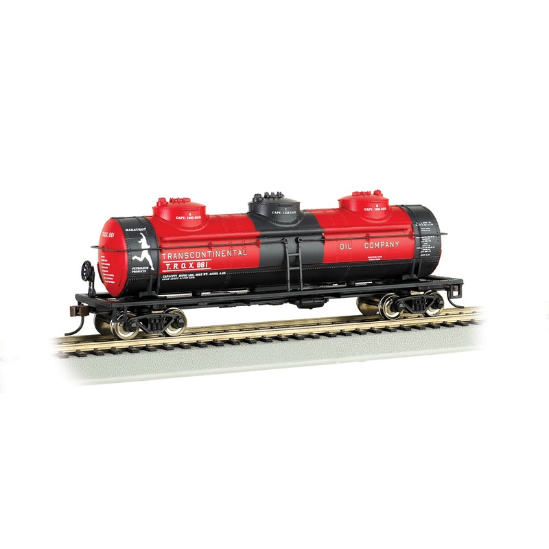 Bachmann 17142 HO Scale 3 Dome Tank Car Transcontinental TROX