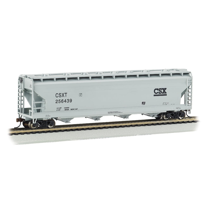 Bachmann 17501 HO Scale 56' ACF Centerflow Covered Hopper CSXT