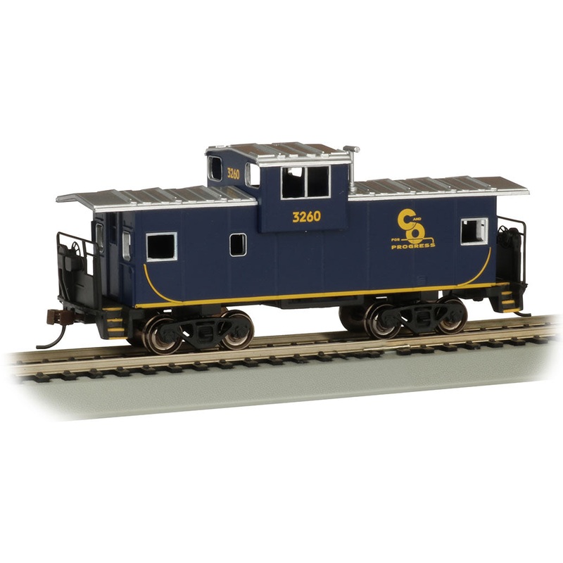 Bachmann 17705 HO Scale Wide Vision Caboose Chesapeake & Ohio C&O