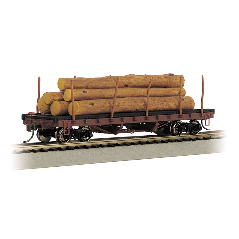 Bachmann 18332 HO Scale ACF Log Car with Log Load - 1906-1935