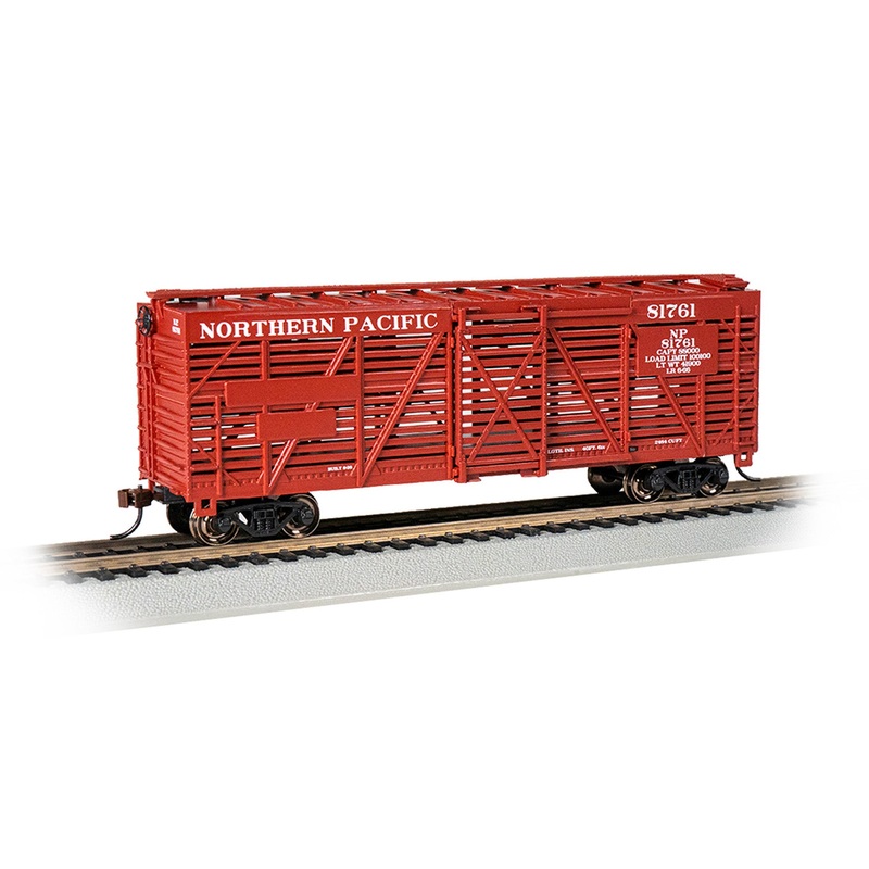 Bachmann 18516 HO Scale 40' Stock Car Northern Pacific NP 81761