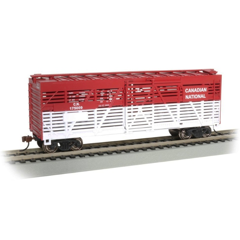 Bachmann 18521 HO Scale 40' Stock Car Canadian National CN 175009