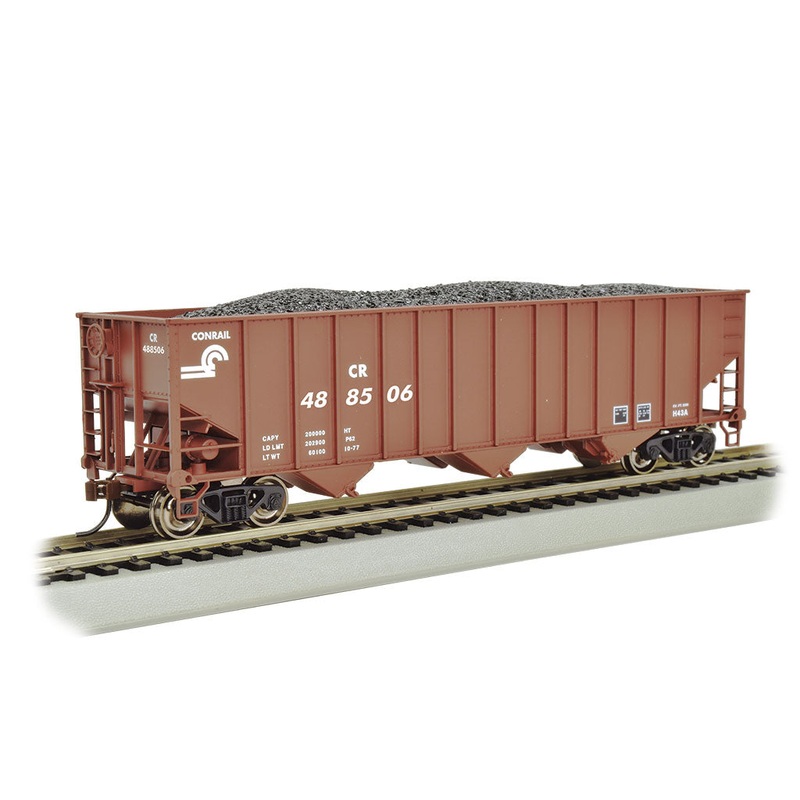 Bachmann 18712 HO Scale 100 Ton 3 Bay Hopper Conrail CR 488506