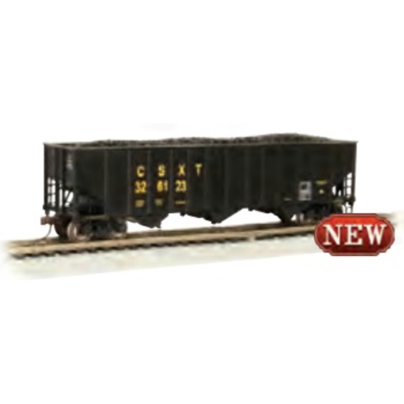 Bachmann 18718 HO Scale 100 Ton 3 Bay Hopper CSX 326123