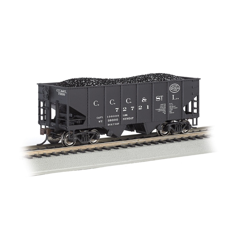 Bachmann 19517 HO Scale USRA 55 Ton Hopper Car with Coal Load "Big Four" NYC 72721