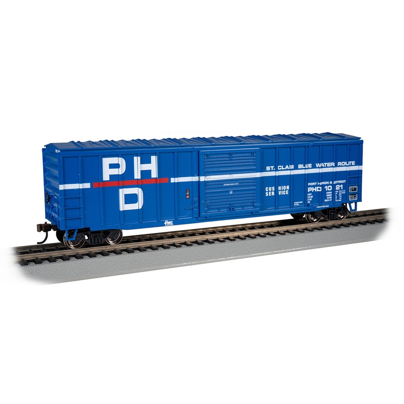 Bachmann 19614 HO Scale 50'6" Outside Braced Boxcar Port Huron & Detroit PH&D 1021