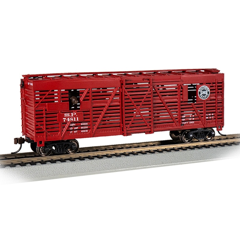 Bachmann 19711 HO Scale 40' Animated Stock Car with Cattle Southern Pacific SP 74811