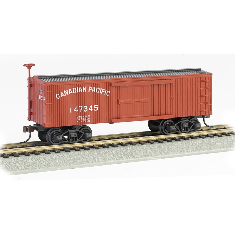 Bachmann 72313 HO Scale 34' Old Time Wood Boxcar Canadian Pacific CP 147345