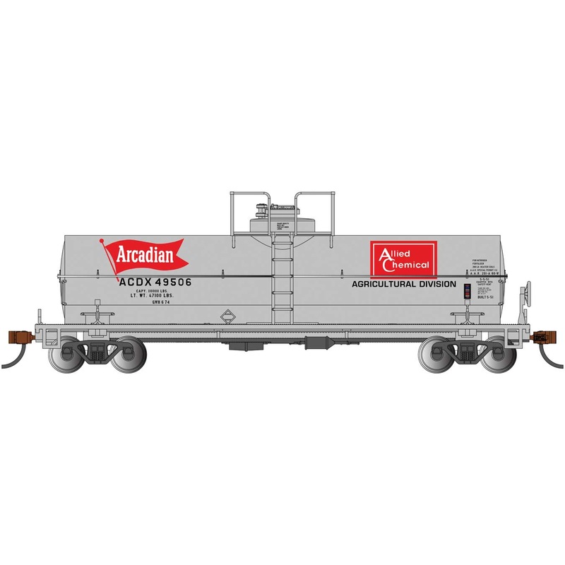 Bachmann 75811 HO Scale Chemical Tank Car Allied Chemical / Arcadian ACDX 49506