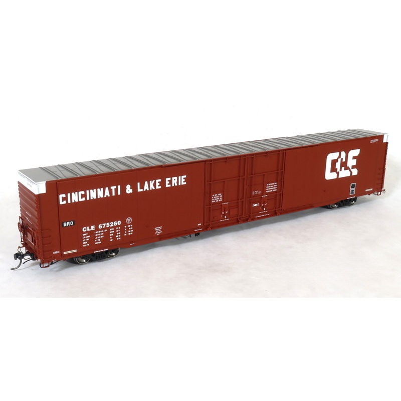 Home Shops HFB-003-001 HO Scale GSC 86' Double Plug Door Boxcar Cincinnati & Lake Erie CLE 675260