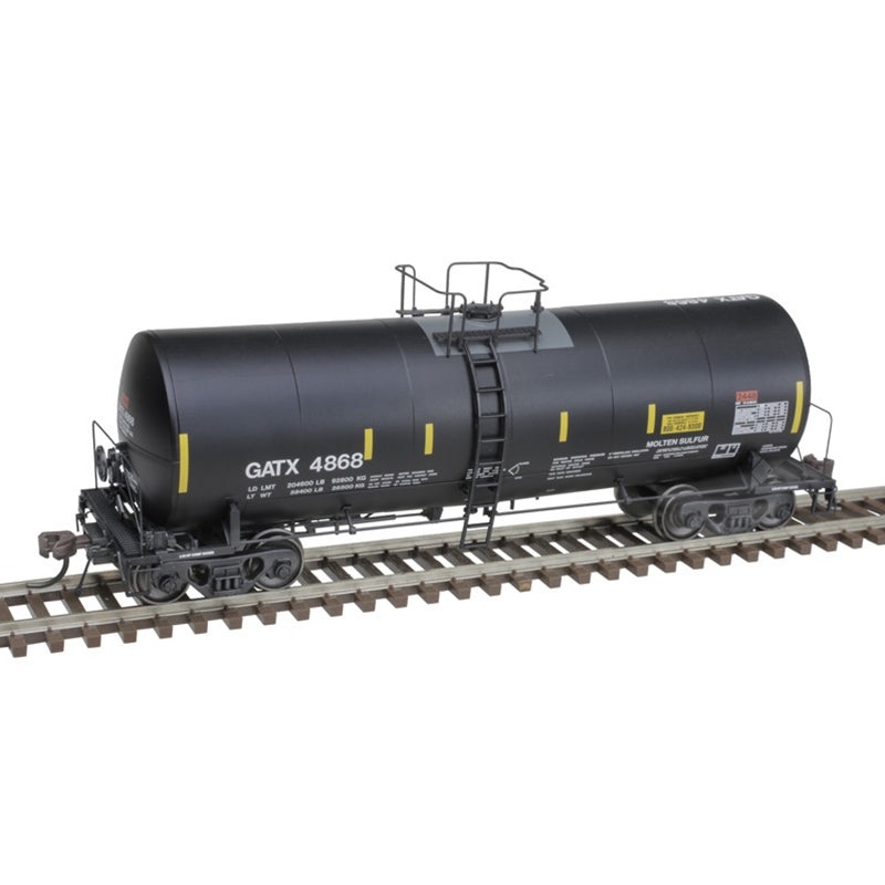 Atlas Master 20007209 HO Scale Trinity 17,600 Gallon Tank Car (Molten Sulfur) GATX 4827
