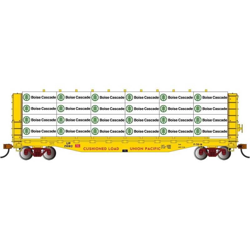 Bachmann 12928 HO Scale 52' Centerbeam Flatcar Union Pacific UP 15082