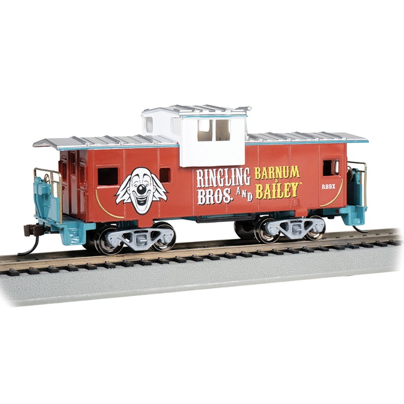 Bachmann 16614 HO Scale Ringling Bros Circus Wide Vision Caboose