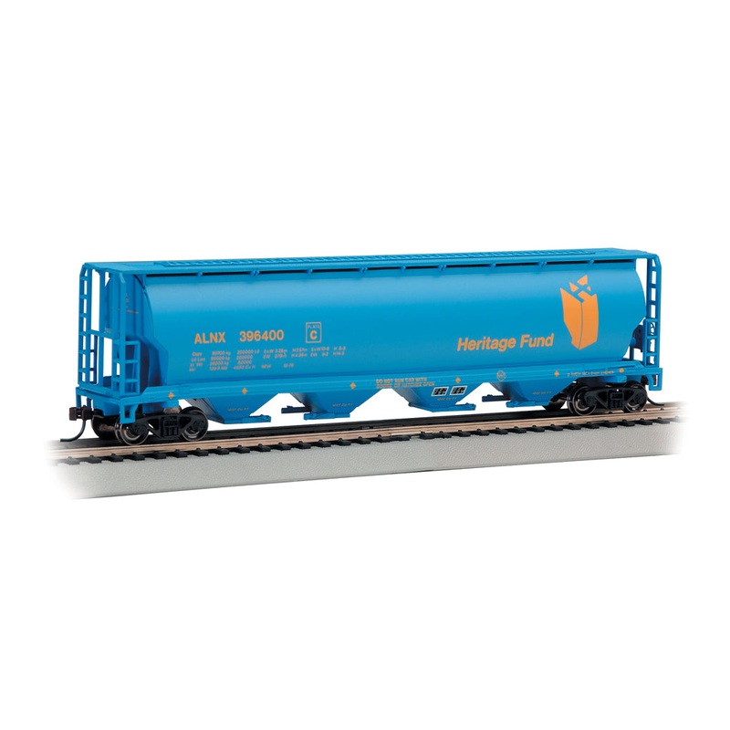 Bachmann 19139 HO Scale 4 Bay Covered Hopper Alberta Heritage Fund ALNX