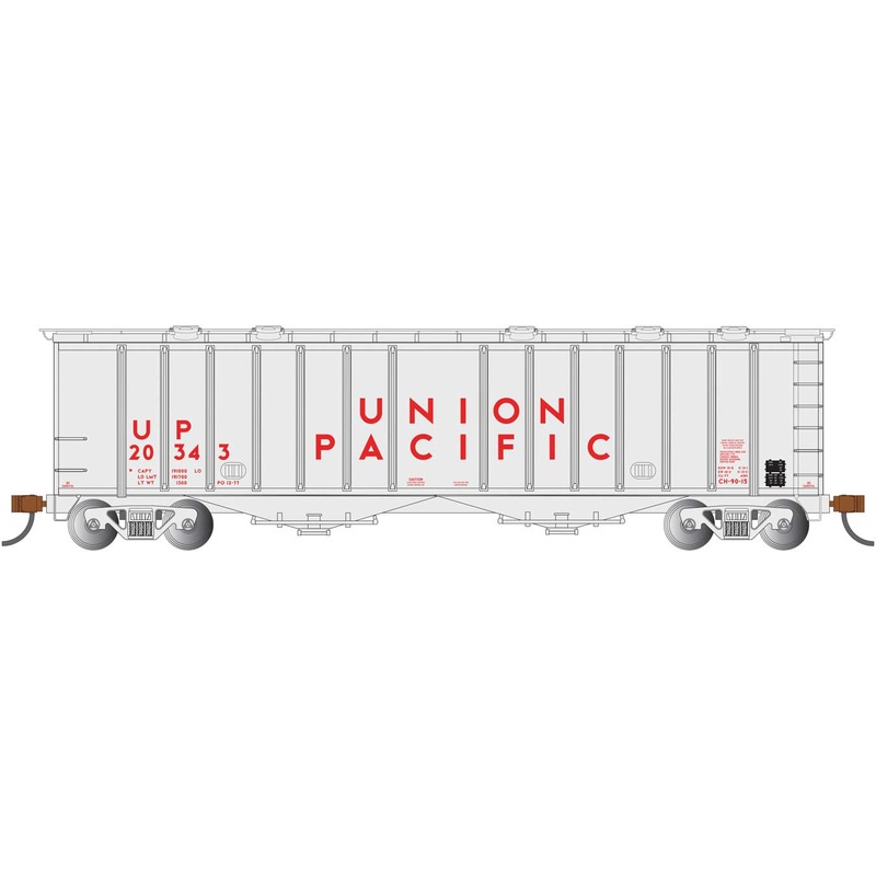 Bachmann 70619 HO Scale GATX 4180 Airslide Hopper Union Pacific UP 20343