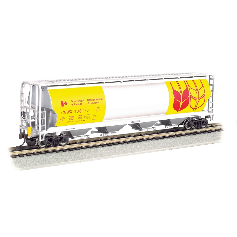 Bachmann 73807 HO Scale 4 Bay Covered Hopper with EOT Government of Canada CPWX 108175
