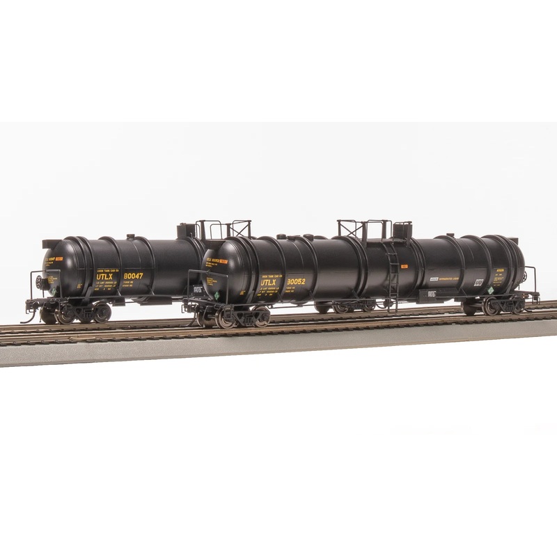 BLI 8038 HO Scale Cryogenic Tank Car UTLX (Black) 2 Pack