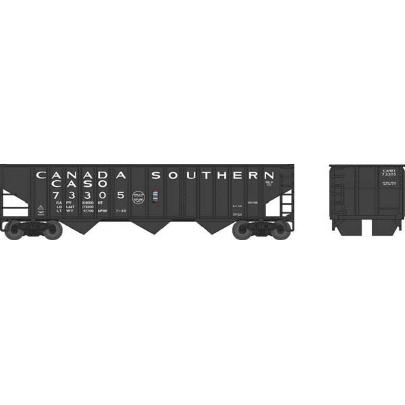 Bowser 41805 HO Scale 70 Ton 3-Bay Hopper Canada Southern CASO 74028