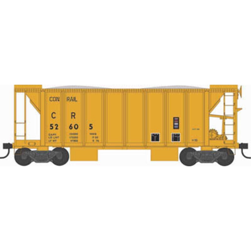 Bowser 43103 HO Scale 70 Ton Ballast Hopper with Side Chutes Conrail CR 52653