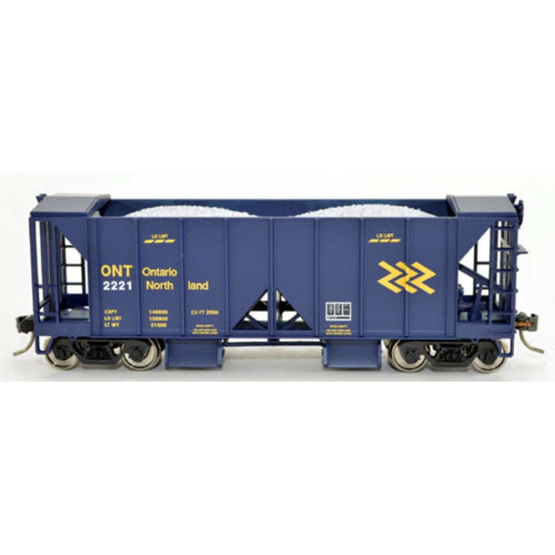 Bowser 43120 HO Scale 70 Ton Ballast Hopper with Side Chutes Ontario Northland ONT 2224