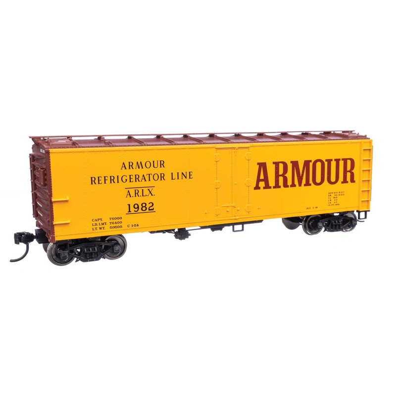 Walthers 910-41404 HO Scale 40' Steel Reefer Armour ARLX 1982