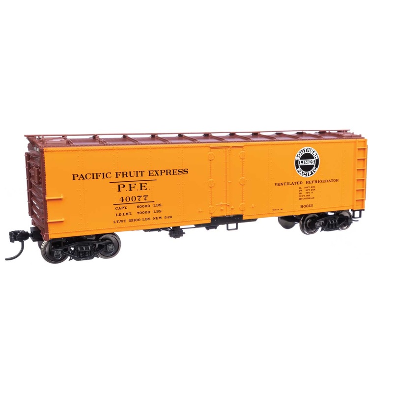 Walthers 910-41413 HO Scale 40' Steel Reefer Pacific Fruit Express UP/PFE 40077
