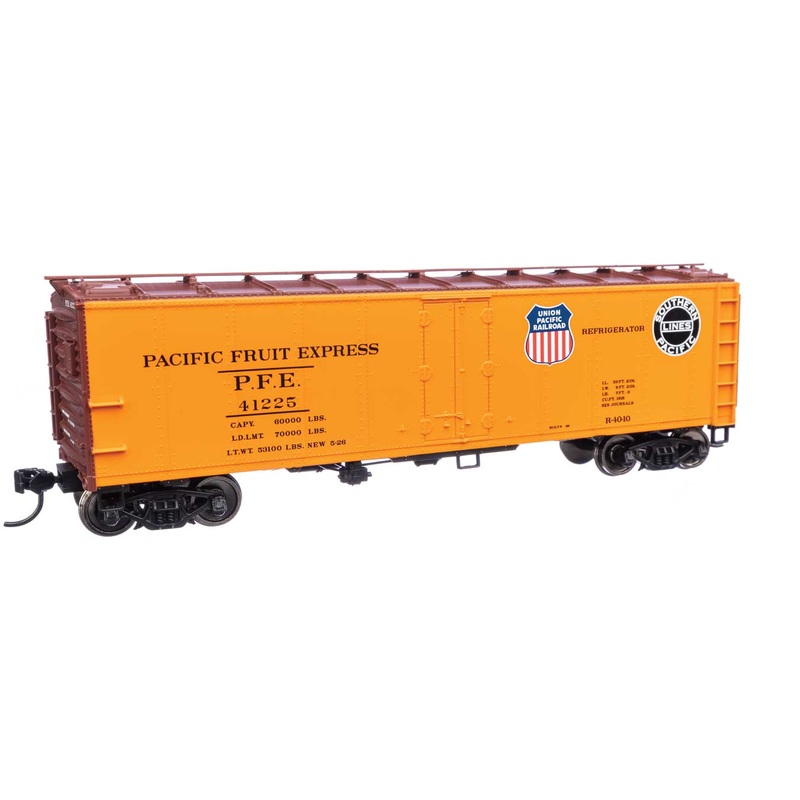 Walthers 910-41417 HO Scale 40' Steel Reefer Pacific Fruit Express UP/SP PFE 41225