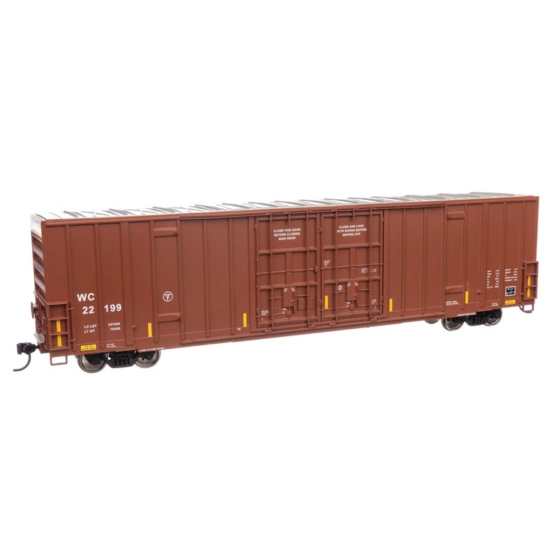 Walthers Mainline 910-3053 HO Scale 60' High Cube Boxcar Wisconsin Central WC 22199