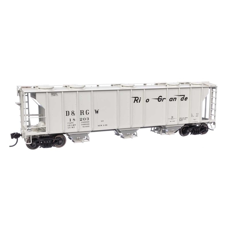 Walthers Mainline 910-7054 HO Scale PS-2 2893 3 Bay Covered Hopper Rio Grande D&RGW 18203