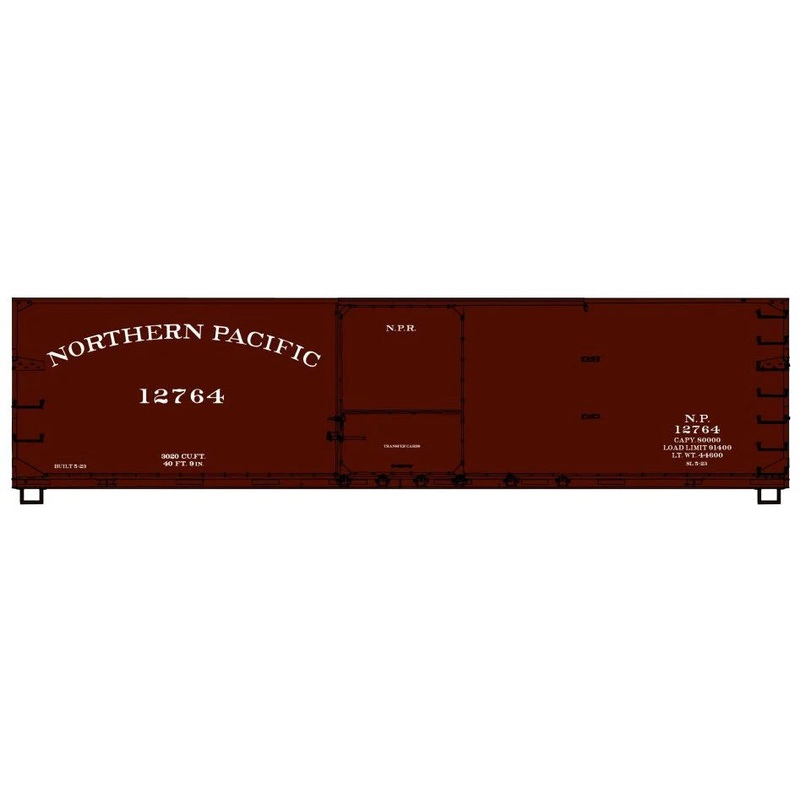 Accurail 81443 HO Scale 40' Double Sheath Boxcar Kit Northern Pacific NP 12764