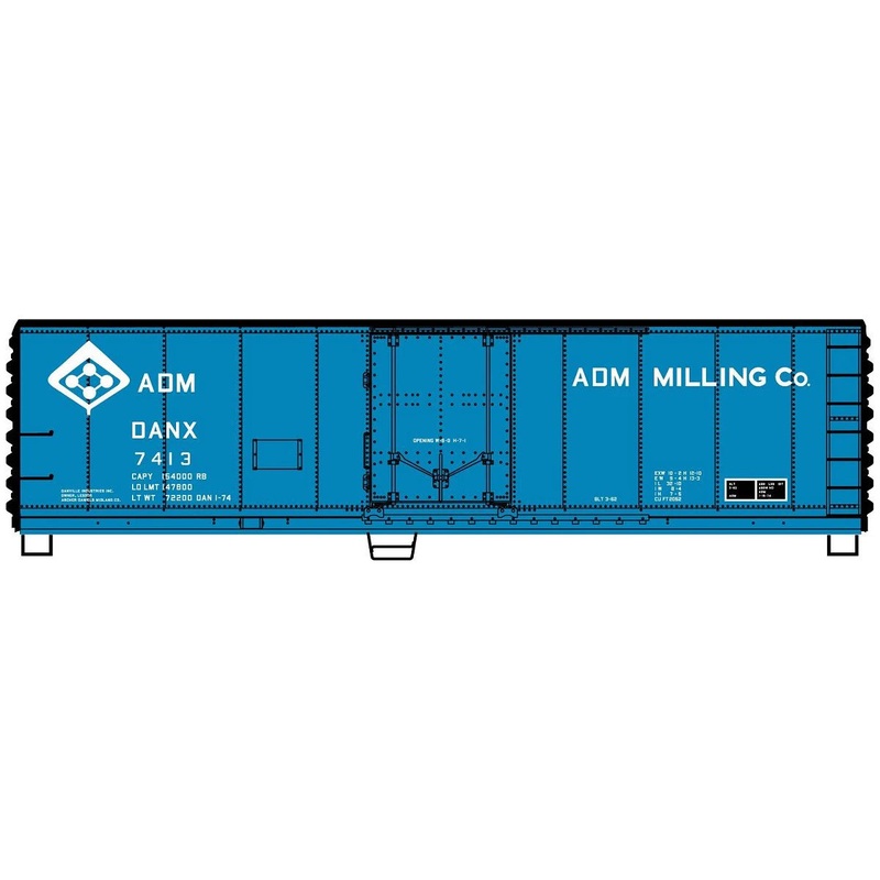 Accurail 81642 HO Scale 40' Reefer Kit Archer-Daniels-Midland DANX 7413 (Molecule Logo Scheme)