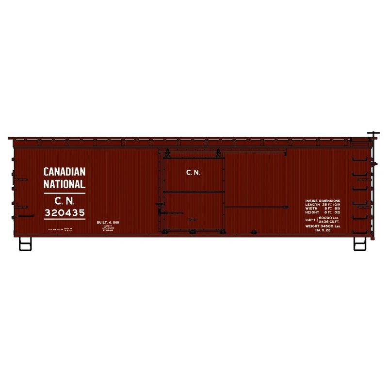 Accurail 81691 HO Scale 36' Double Sheath Boxcar Kit Canadian National CN
