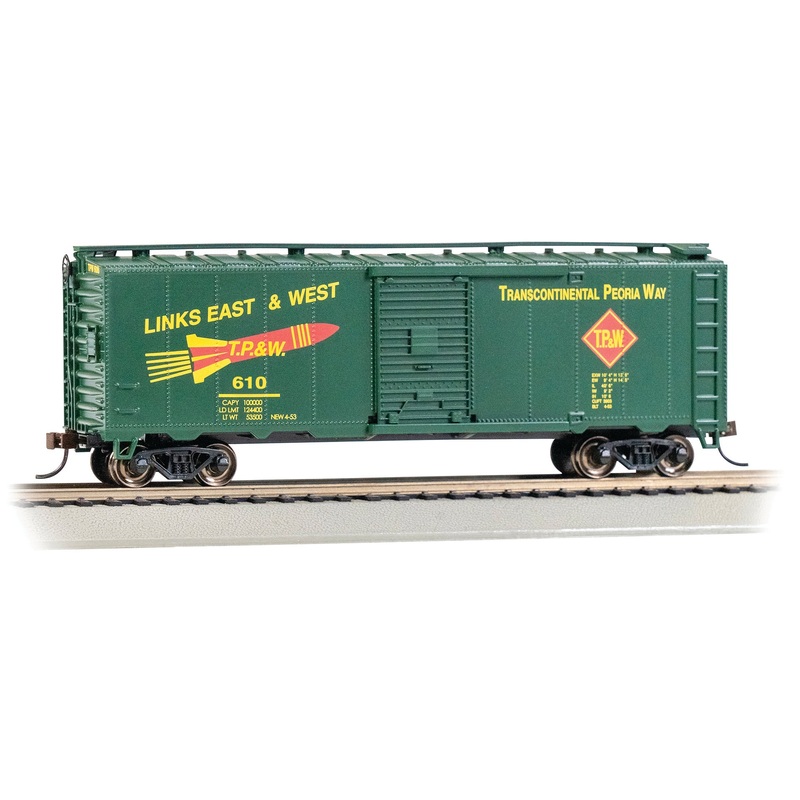 Bachmann 16029 HO Scale PS-1 40' Boxcar Toledo Peoria & Western TP&W 610