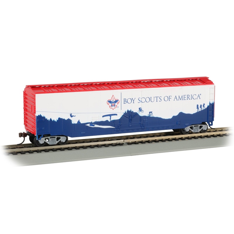 Bachmann 18013 HO Scale 50' Plug Door Boxcar Boy Scouts of America
