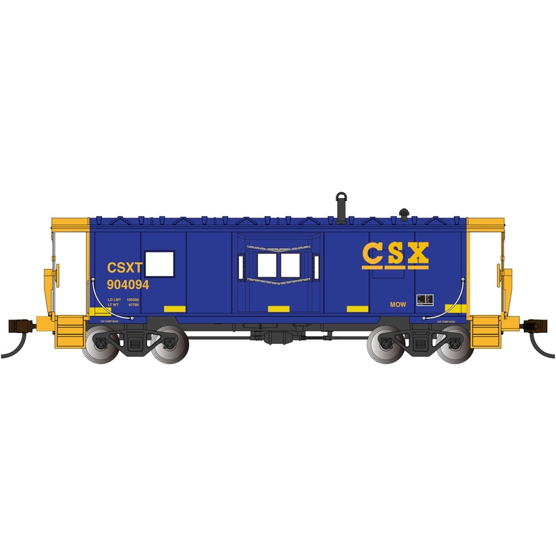 Bachmann 73212 HO Scale Bay Window Caboose CSX 904094